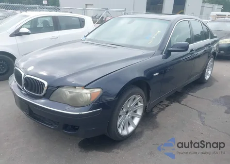 2006 BMW 750I из США, поврежденный, VIN WBAHL83536DT01280